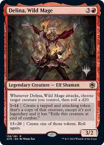 Delina, Wild Mage (138), Promo Pack: Adventures in the Forgotten Realms — Magic card price