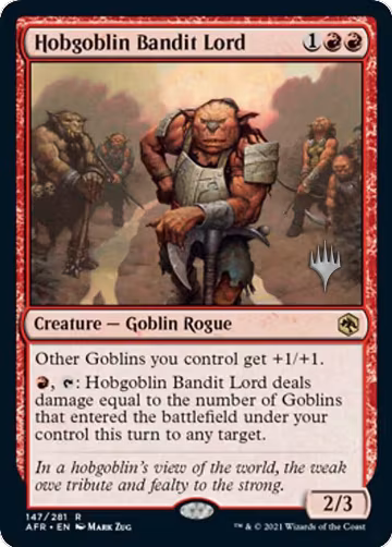 Hobgoblin Bandit Lord (147), Promo Pack: Adventures in the Forgotten Realms — Magic card price