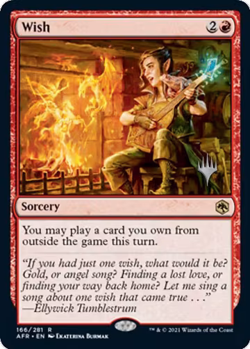 Wish (166), Promo Pack: Adventures in the Forgotten Realms — Magic card price