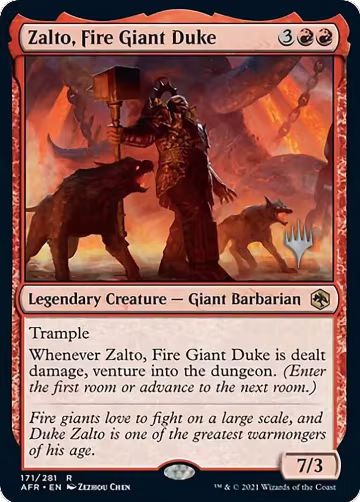 Zalto, Fire Giant Duke (171), Promo Pack: Adventures in the Forgotten Realms — Magic card price