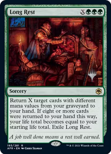 Long Rest (193), Promo Pack: Adventures in the Forgotten Realms — Magic card price