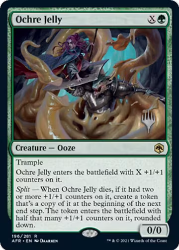 Ochre Jelly (196), Promo Pack: Adventures in the Forgotten Realms — Magic card price