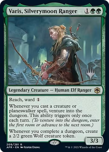 Varis, Silverymoon Ranger (209), Promo Pack: Adventures in the Forgotten Realms — Magic card price
