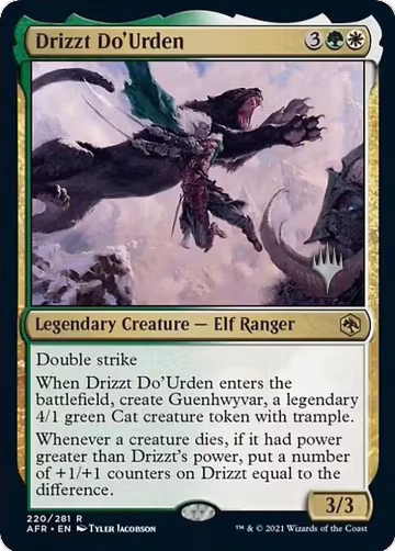 Drizzt Do'Urden (220), Promo Pack: Adventures in the Forgotten Realms — Magic card price