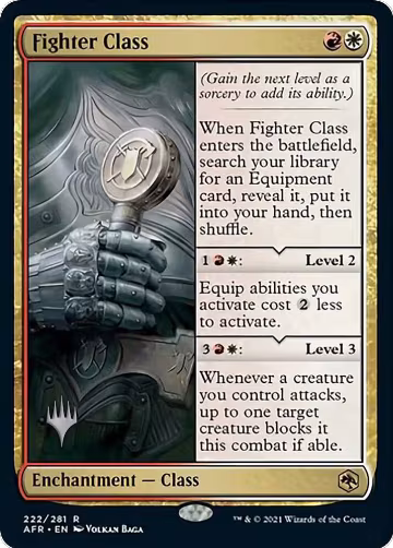 Fighter Class (222), Promo Pack: Adventures in the Forgotten Realms — Magic card price
