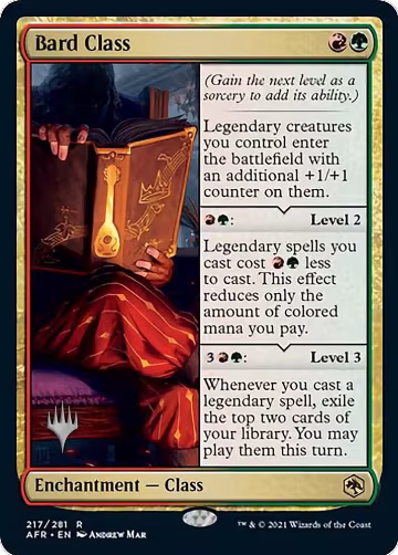 Bard Class (217), Promo Pack: Adventures in the Forgotten Realms — Magic card price