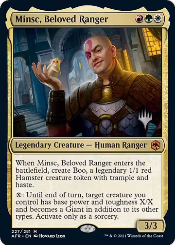 Minsc, Beloved Ranger (227), Promo Pack: Adventures in the Forgotten Realms — Magic card price