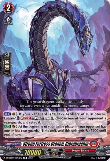 Strong Fortress Dragon, Gibrabrachio (D-BT02/026EN), D-BT02: A Brush with the Legends — Vanguard card price