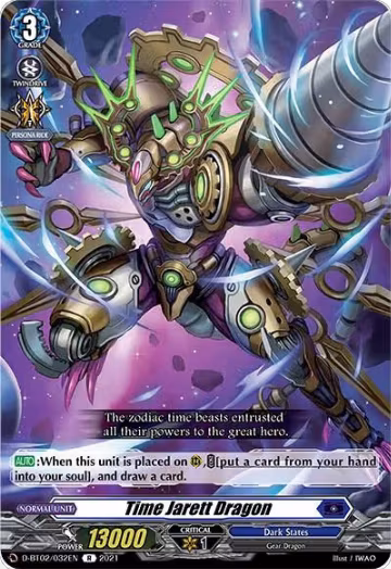 Time Jarett Dragon (D-BT02/032EN), D-BT02: A Brush with the Legends — Vanguard card price