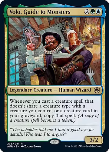 Volo, Guide to Monsters (238), Promo Pack: Adventures in the Forgotten Realms — Magic card price