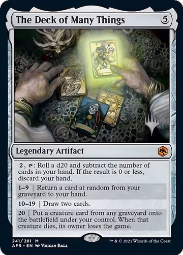 The Deck of Many Things (241), Promo Pack: Adventures in the Forgotten Realms — Magic card price