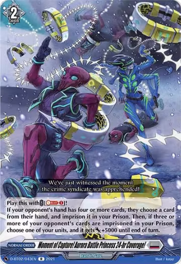 Moment of Capture! Aurora Battle Princess 24-hr Coverage! (D-BT02/043EN), D-BT02: A Brush with the Legends — Vanguard card price