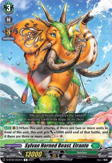 Sylvan Horned Beast, Elrante (D-BT02/050EN), D-BT02: A Brush with the Legends — Vanguard card price