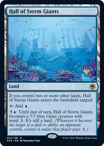 Hall of Storm Giants (257), Promo Pack: Adventures in the Forgotten Realms — Magic card price