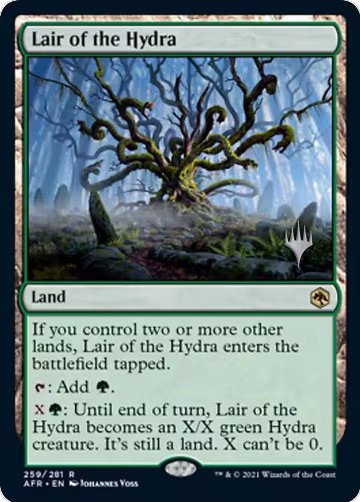 Lair of the Hydra (259), Promo Pack: Adventures in the Forgotten Realms — Magic card price