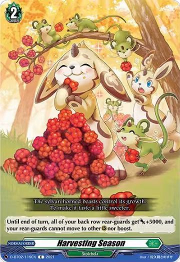 Harvesting Season (D-BT02/119EN), D-BT02: A Brush with the Legends — Vanguard card price