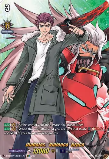 Diabolos, "Violence" Bruce (DSR) (D-BT02/DSR01EN), D-BT02: A Brush with the Legends — Vanguard card price