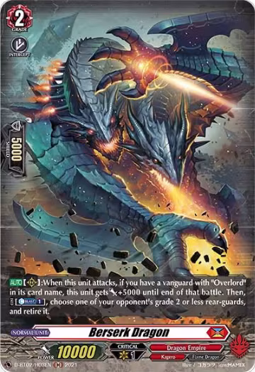 Berserk Dragon (Holo) (D-BT02/H03EN), D-BT02: A Brush with the Legends — Vanguard card price