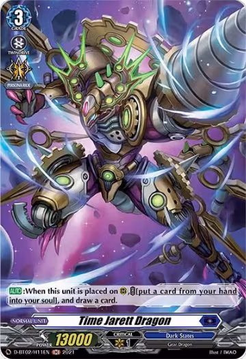 Time Jarett Dragon (Holo) (D-BT02/H11EN), D-BT02: A Brush with the Legends — Vanguard card price