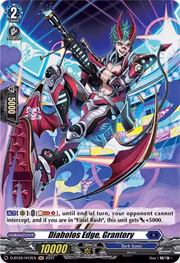 Diabolos Edge, Grantory (Holo) (D-BT02/H12EN), D-BT02: A Brush with the Legends — Vanguard card price
