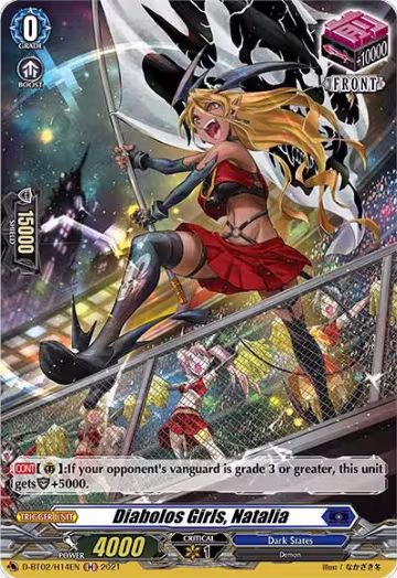 Diabolos Girls, Natalia (Holo) (D-BT02/H14EN), D-BT02: A Brush with the Legends — Vanguard card price