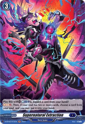 Supernatural Extraction (Holo) (D-BT02/H15EN), D-BT02: A Brush with the Legends — Vanguard card price