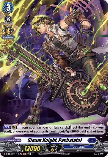 Steam Knight, Pashatatal (Holo) (D-BT02/H17EN), D-BT02: A Brush with the Legends — Vanguard card price