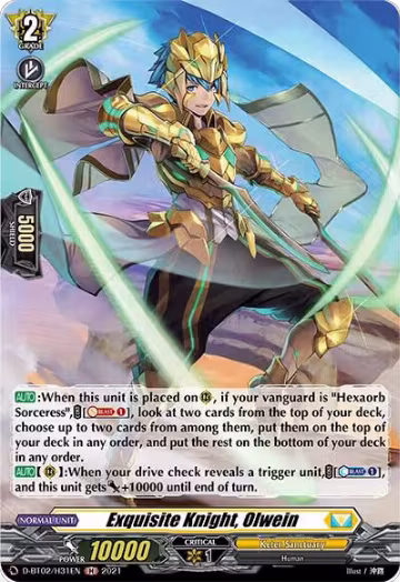 Exquisite Knight, Olwein (Holo) (D-BT02/H31EN), D-BT02: A Brush with the Legends — Vanguard card price