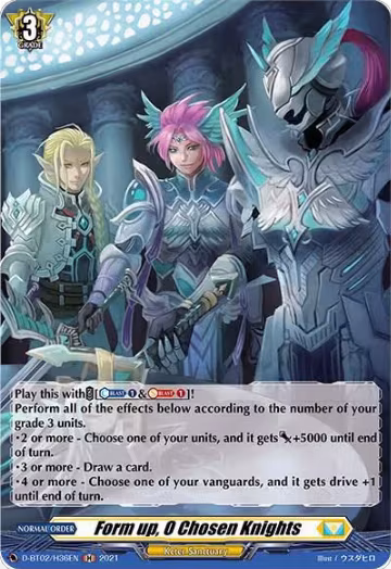 Form up, O Chosen Knights (Holo) (D-BT02/H36EN), D-BT02: A Brush with the Legends — Vanguard card price