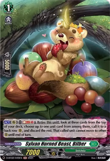 Sylvan Horned Beast, Bilber (Holo) (D-BT02/H49EN), D-BT02: A Brush with the Legends — Vanguard card price