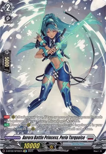 Aurora Battle Princess, Perio Turquoise (SP) (D-BT02/SP06EN), D-BT02: A Brush with the Legends — Vanguard card price