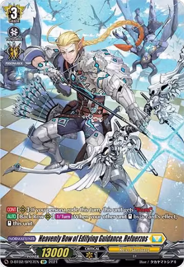 Heavenly Bow of Edifying Guidance, Refuerzos (SP) (D-BT02/SP07EN), D-BT02: A Brush with the Legends — Vanguard card price
