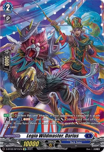Legio Wildmaster, Darius (SP) (D-BT02/SP15EN), D-BT02: A Brush with the Legends — Vanguard card price