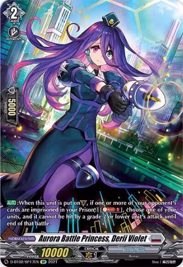 Aurora Battle Princess, Derii Violet (SP) (D-BT02/SP17EN), D-BT02: A Brush with the Legends — Vanguard card price
