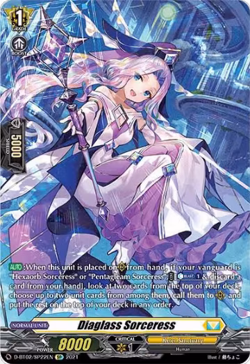 Diaglass Sorceress (SP) (D-BT02/SP22EN), D-BT02: A Brush with the Legends — Vanguard card price