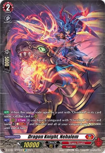 Dragon Knight, Nehalem (SP) (D-BT02/SP31EN), D-BT02: A Brush with the Legends — Vanguard card price