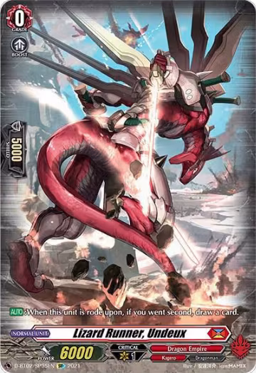 Lizard Runner, Undeux (SP) (D-BT02/SP35EN), D-BT02: A Brush with the Legends — Vanguard card price