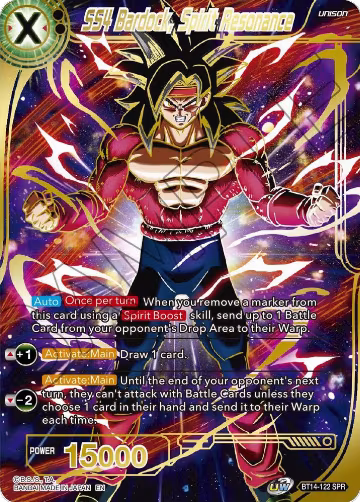 SS4 Bardock, Spirit Resonance (SPR) (BT14-122), Cross Spirits — DB Super card price