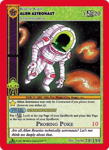 Alien Astronaut (79), Cryptid Nation: First Edition — MetaZoo card price