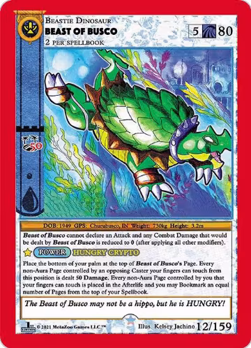 Beast Of Busco (12), Cryptid Nation: First Edition — MetaZoo card price