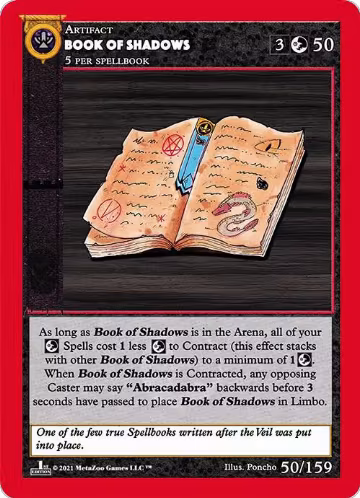 Book Of Shadows (50), Cryptid Nation: First Edition — MetaZoo card price
