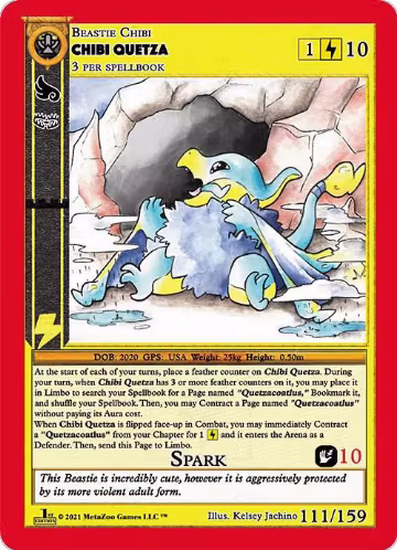 Chibi Quetza (111), Cryptid Nation: First Edition — MetaZoo card price