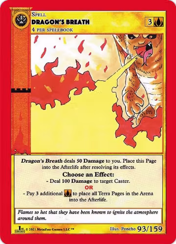 Dragon's Breath (93), Cryptid Nation: First Edition — MetaZoo card price