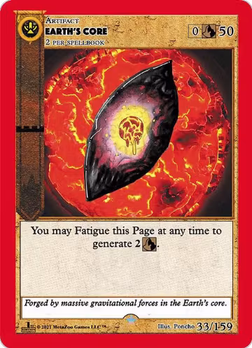 Earth's Core (33), Cryptid Nation: First Edition — MetaZoo card price