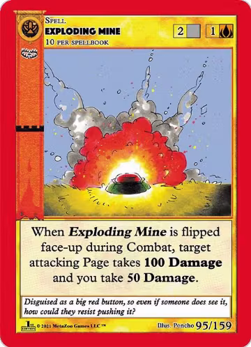 Exploding Mine (95), Cryptid Nation: First Edition — MetaZoo card price