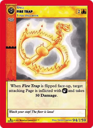 Fire Trap (94), Cryptid Nation: First Edition — MetaZoo card price