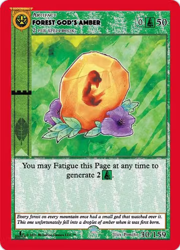 Forest God's Amber (30), Cryptid Nation: First Edition — MetaZoo card price