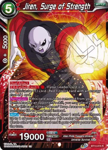 Jiren, Surge of Strength (BT14-015), Cross Spirits — DB Super card price