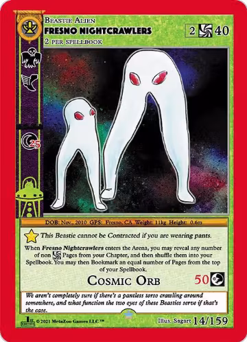 Fresno Nightcrawlers (14), Cryptid Nation: First Edition — MetaZoo card price