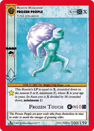 Frozen People (100), Cryptid Nation: First Edition — MetaZoo card price
